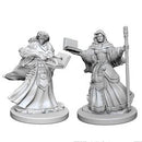 Picture of the Miniature: Human Wizard (Female) (3) - Wizkids Unpainted Deep Cuts