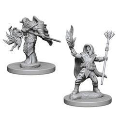 Picture of the Miniature: Elf Wizard (Male) - Wizkids Unpainted Deep Cuts