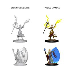 Picture of the Miniature: Elf Wizard (Female) - Wizkids Unpainted Deep Cuts