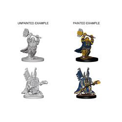 Picture of the Miniature: Dwarf Paladin (Male) - Wizkids Unpainted Deep Cuts