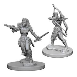 Picture of the Miniature: Elf Ranger (Female) - Wizkids Unpainted Deep Cuts