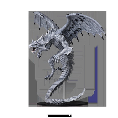 Picture of the Miniature: Dragon, Gargantuan White Dragon - Wizkids Unpainted Deep Cuts