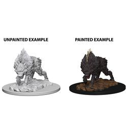 Picture of the Miniature: Dire Wolf - Wizkids Unpainted Deep Cuts