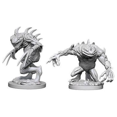 Picture of the Miniature: Slaad, Grey Slaad & Death Slaad - Wizkids Unpainted Deep Cuts