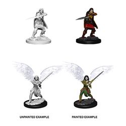 Picture of the Miniature: Aasimar Fighter (Female) - Wizkids Unpainted Deep Cuts