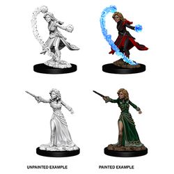 Picture of the Miniature: Human Wizard (Female) - Wizkids Unpainted Deep Cuts