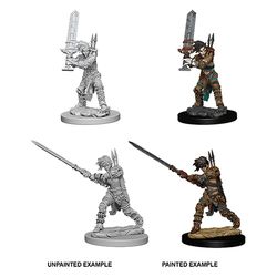 Picture of the Miniature: Human Barbarian (Female) - Wizkids Unpainted Deep Cuts