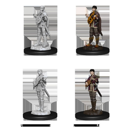 Picture of the Miniature: Half-Elf Bard (Female) - Wizkids Unpainted Deep Cuts