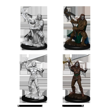 Picture of the Miniature: Half-Orc Fighter (Female) - Wizkids Unpainted Deep Cuts