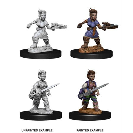Picture of the Miniature: Halfling Rogue (Female) - Wizkids Unpainted Deep Cuts