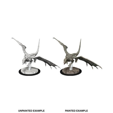 Picture of the Miniature: Dragon, Young White Dragon - Wizkids Unpainted Deep Cuts