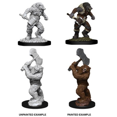 Picture of the Miniature: Wereboar & Werebear - Wizkids Unpainted Deep Cuts