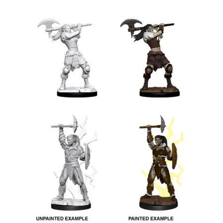Picture of the Miniature: Goliath Barbarian (Female) - Wizkids Unpainted Deep Cuts