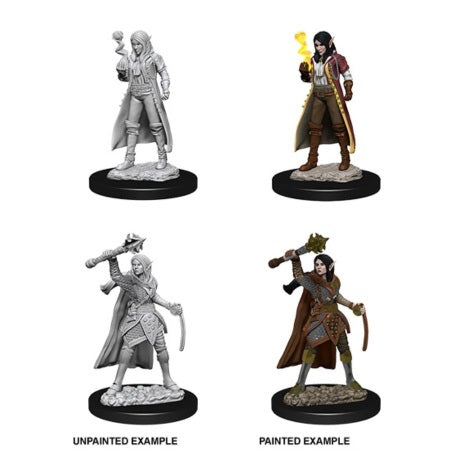 Picture of the Miniature: Elf Cleric (Female) - Wizkids Unpainted Deep Cuts