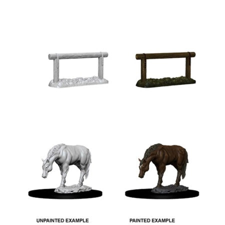 Picture of the Miniature: Horse And Hitch - Wizkids Unpainted Deep Cuts