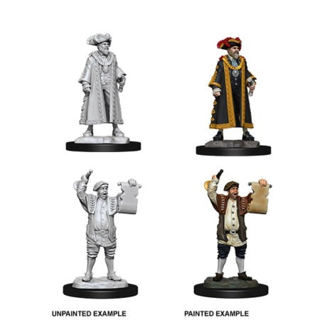 Picture of the Miniature: Mayor And Town Crier - Wizkids Unpainted Deep Cuts