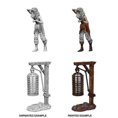 Picture of the Miniature: Hanging Cage - Wizkids Unpainted Deep Cuts