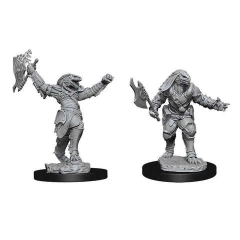 Picture of the Miniature: Dragonborn Fighter (Female) (2) - Wizkids Unpainted Deep Cuts