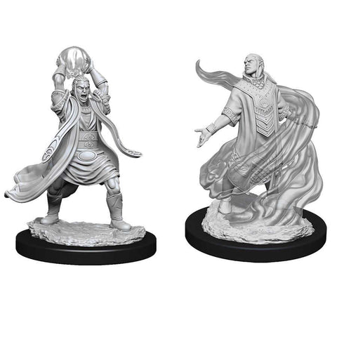 Picture of the Miniature: Elf Sorcerer (Male) (2) - Wizkids Unpainted Deep Cuts