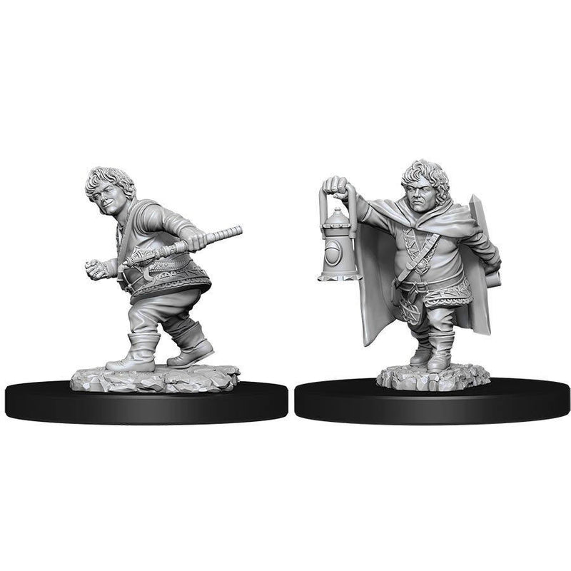 Picture of the Miniature: Halfling Rogue (Male) (2) - Wizkids Unpainted Deep Cuts