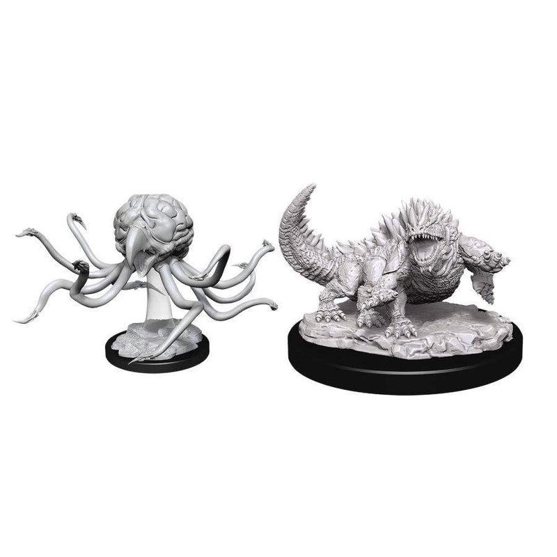 Picture of the Miniature: Grell & Basilisk - Wizkids Unpainted Deep Cuts