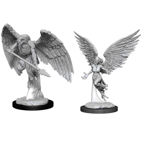 Picture of the Miniature: Harpy & Arakocra - Wizkids Unpainted Deep Cuts
