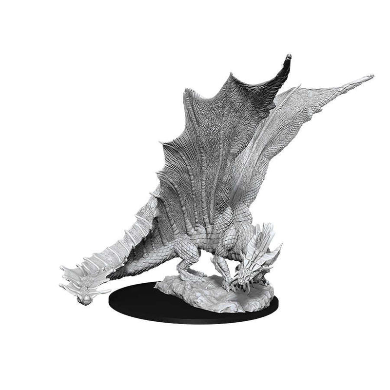 Picture of the Miniature: Dragon, Young Gold Dragon - Wizkids Unpainted Deep Cuts