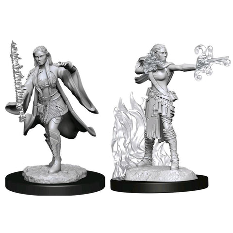 D&D Unpainted Minis: Human Multiclass Warlock and Sorcerer