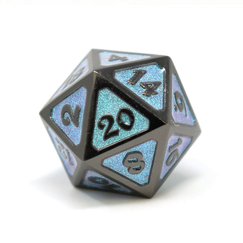 Metal d20 (1) - Mythica Dreamscape Winters Embrace