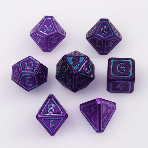 Metal RPG Dice Set (7) - Mages Guild Conjuration