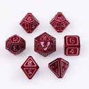 Metal RPG Dice Set (7) - Mages Guild Evocation
