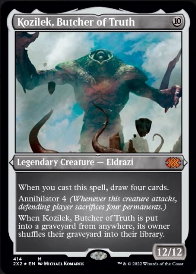 Kozilek, Butcher of Truth (Foil Etched) [Double Masters 2022]