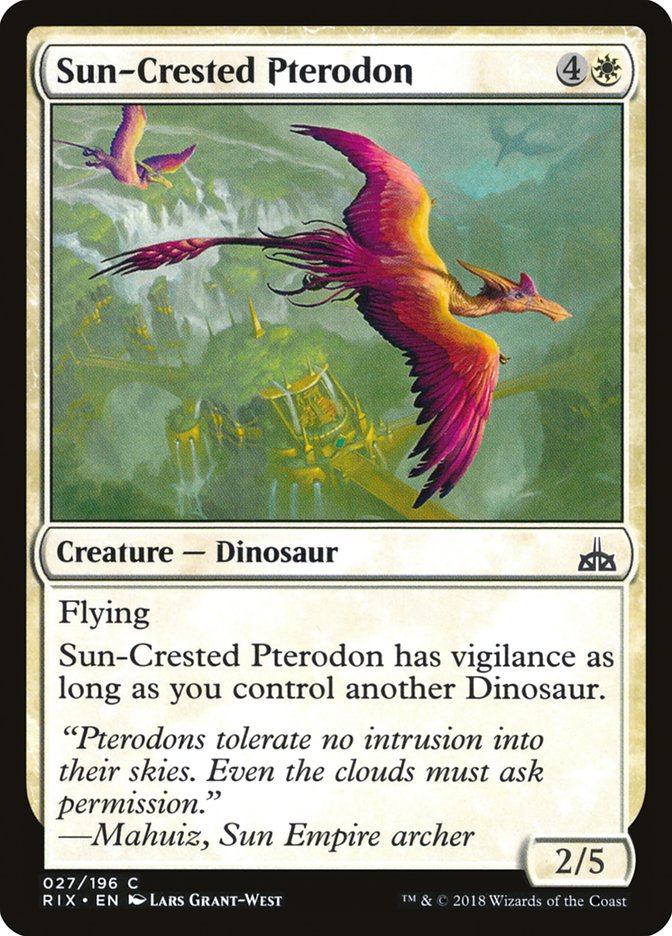 Sun-Crested Pterodon [Rivals of Ixalan]