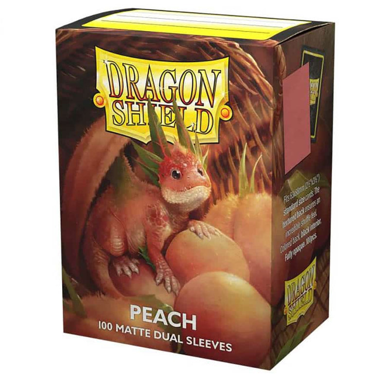 Dragon Shield Dual Sleeves Matte: Peach (100)