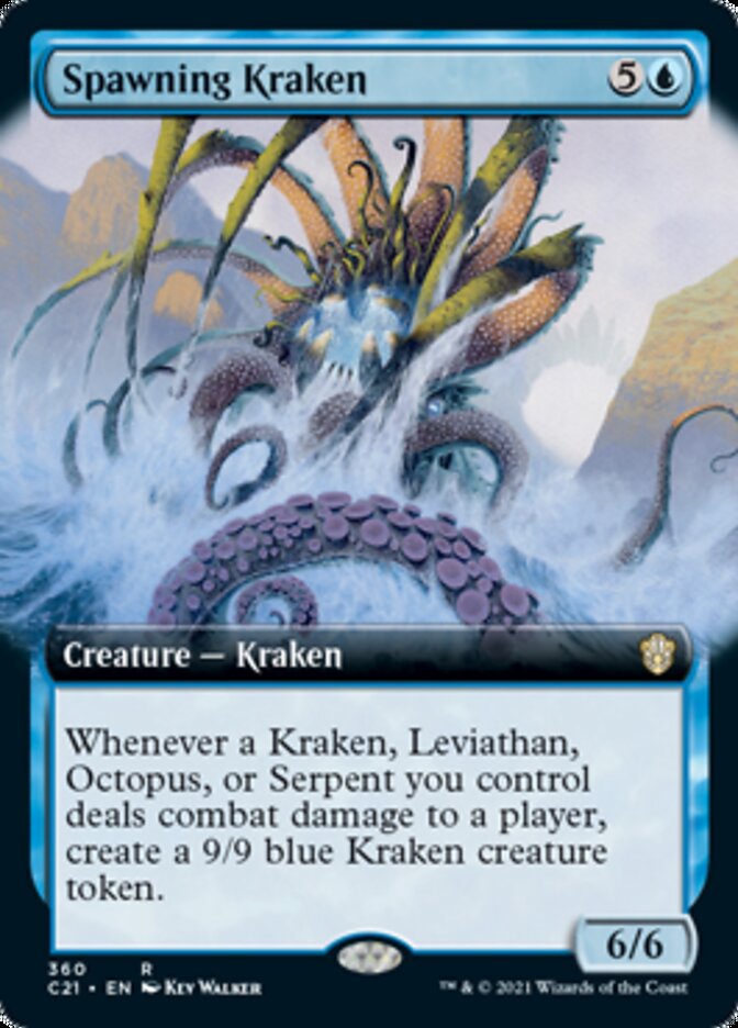 Spawning Kraken (Extended Art) [Commander 2021]