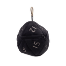 Ultra PRO: Dice Bag - Plush D20 (Black)