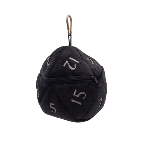 Ultra PRO: Dice Bag - Plush D20 (Black)