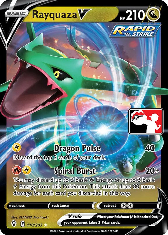 Rayquaza V (110/203) [Prize Pack Series One]