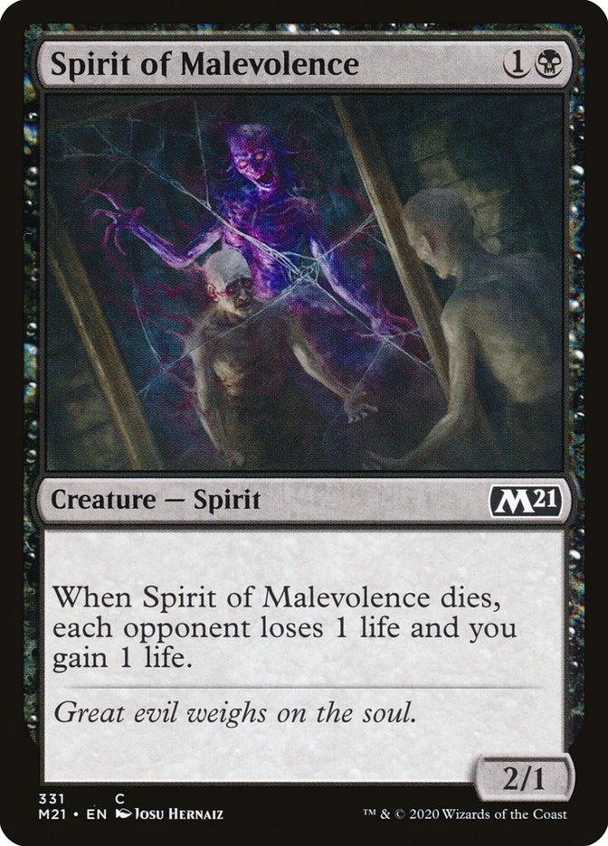 Spirit of Malevolence [Core Set 2021]
