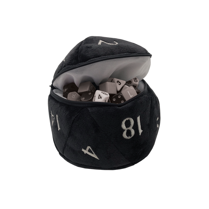 Ultra PRO: Dice Bag - Plush D20 (Black)