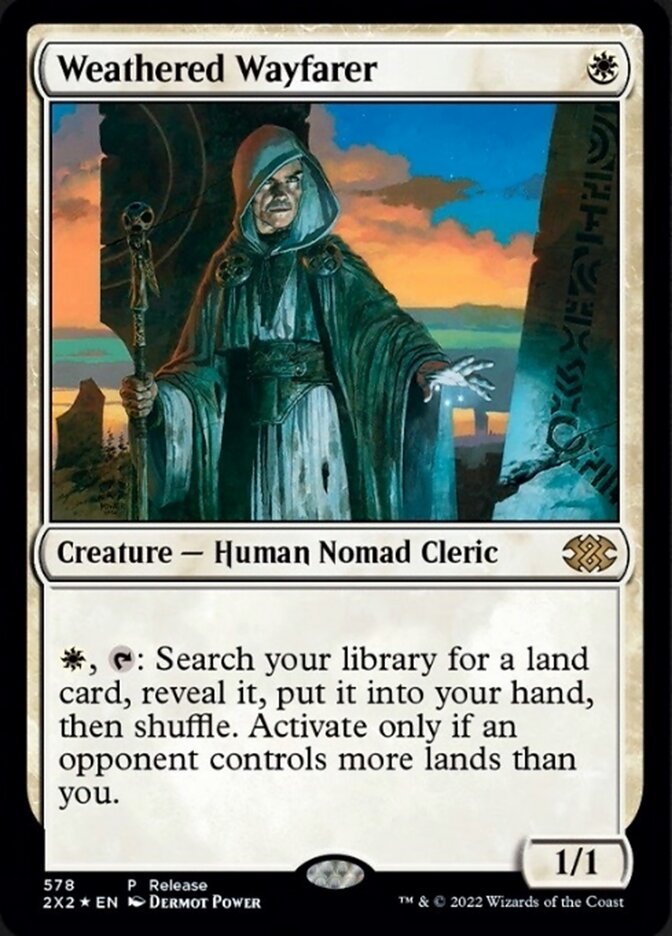 Weathered Wayfarer (Preview Promo) [Double Masters 2022]