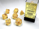 RPG Dice Set (7) - Translucent Yellow/White
