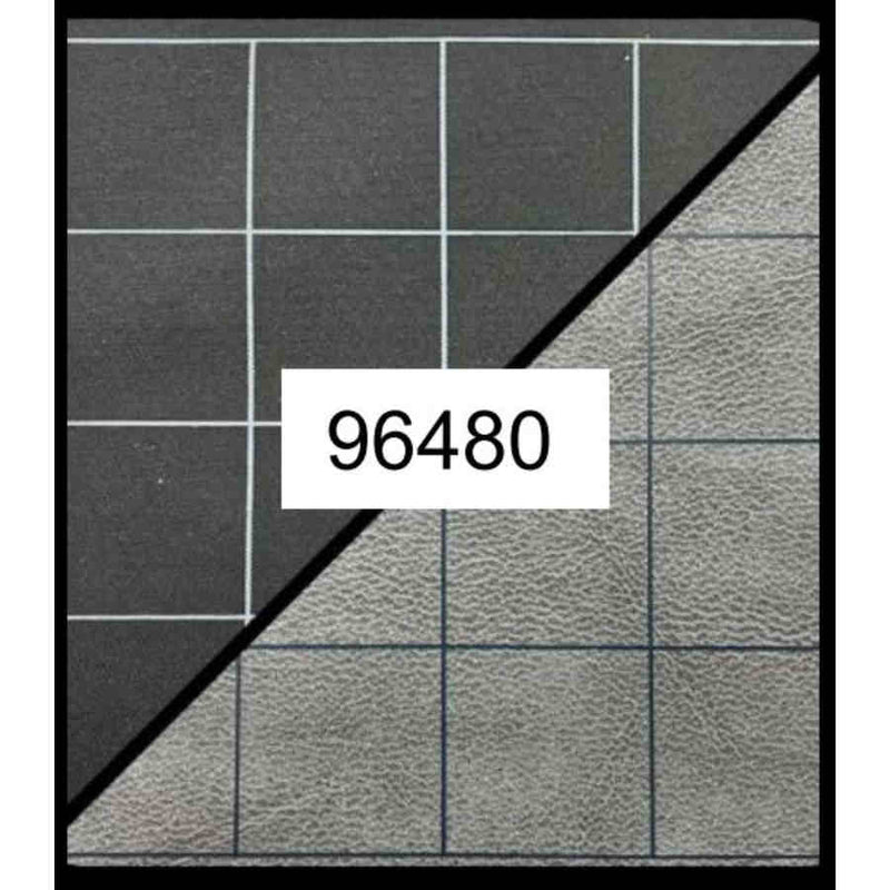 Double-Sided Battlemat - 1 in. Black/Grey Squares (23 x 26 in.)