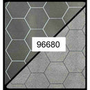 Double-Sided Battlemat - 1 in. Black/Grey Hexes (23 x 26 in.)
