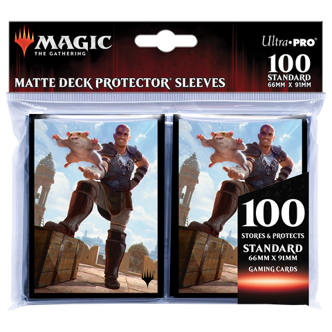 Ultra PRO: Standard 100ct Sleeves - Commander Legends Battle for Baldur's Gate (Minsc & Boo, Timeless Heroes)