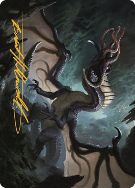 Brainstealer Dragon Art Card (Gold-Stamped Signature) [Commander Legends: Battle for Baldur's Gate Art Series]