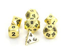 Metal RPG Dice Set (7) - Classic Shiny Gold
