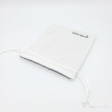 Medium Satin-Lined Velvet Bag - White