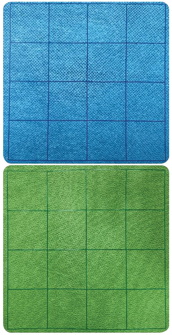 Double-Sided Megamat - 1 in. Blue/Green Squares (34 x 48 inches)