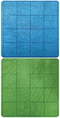 Double-Sided Megamat - 1 in. Blue/Green Squares (34 x 48 inches)